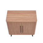 Manhattan Comfort Jodie 31.1" Mid-Century Modern Accent Cabinet - Maple-Home Assembly Required. All Hardware Included