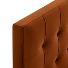 Modway Lily Stain-Resistant Performance Velvet Twin Size Headboard - Rust-Assembly Required