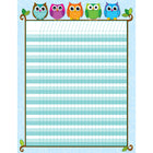 Carson Dellosa Colorful Owls Incentive Chart - 6 Pack-Create an efficient and effective classroom with classroom management incentive charts