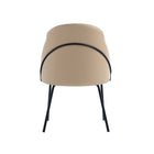 Manhattan Comfort Gracie 24.2" Modern Leatherette Upholstered Dining Chair - Tan and Black - Set of 2-Minimal Assembly Required. Hardware Included