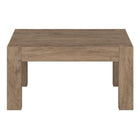 Hudson&Canal Langston 34"W Square Coffee Table - Antiqued Grey Oak-Table is made of high-quality and durable MDF materials