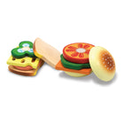 Melissa & Doug Sandwich-Making Wooden Play Food Set -Wooden storage tray