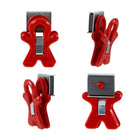 Pencil Grip Magnet Man Magnetic Clip - Assorted Colors - Set of 40-Sturdy clip holds papers, notes, signs and more