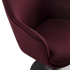 Modway Lippa Swivel Dining Performance Velvet Armchair - Black Mulberry-9