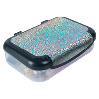 ZIPIT Recycled Plastic Pencil Case - Large Capacity Pencil Case for Girls - Glitter Design-Inspire young minds: This unique, recycled plastic pencil case is designed to spark imagination and bring joy to everyday learning. The fun design is embedded in the lid and will always stand out, without ever peeling off