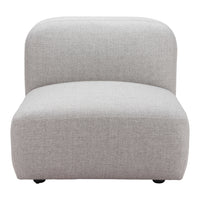 Zuo Biak Middle Chair - Grey-Comfy and durable polyester fabric
