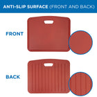 Mount-It! Anti-Fatigue Mat - 18" x 22" - Red-Anti-Slip surface