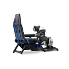 Next Level Racing Flight Simulator Boeing Commercial Edition - Blue/Black-Compatible with flight electronics such as yokes, joysticks, rudders, and throttles for all major brands
