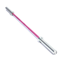 MotionGrey Olympic Barbell - Strength Training Weightlifting Bar for Squats, Deadlifts & Press - Pink-Built with solid steel construction to support intense strength training, including squats, deadlifts, and presses