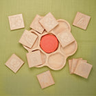 Yellow Door Match Me Sensory Flower Tiles 12-Piece Set-Each set contains 12 tiles of six different flower pairs: bluebell, buttercup, daisy, poppy, snowdrop, violet.