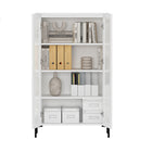 Manhattan Comfort Abbey 31.5" Modern Décor Cabinet - White - Set of 2-30 Day Limited Manufacturer's Warranty