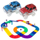 Picasso Tiles Race Track Building Blocks - 30-Piece Set-Magnetic Building Tiles Clear 3D color Magnetic Building Blocks Playboards for preschool, pretend play, group activity classroom teamwork, kindergarten and more