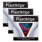 Baumgartens Plastiklips Paper Clips - Assorted Sizes, Colors - 3 Packs of 315-Cheer up your documents and files with colorful Plastiklips