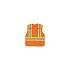 Zenith Safety Csa Compliant High Visibility Surveyor Vest, High Visibility Orange, Large - 6 Pack-Colour: High Visibility Orange