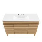 Modway Render 48" Single Sink Bathroom Vanity - Oak/White-Fixtures Not Included