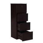 Koss 4-Drawer Vertical Filing Cabinet - Cherry-Letter/Legal hanging files
