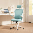 Vinsetto Mesh Office Chair with Headrest and 4D Lumbar Support - Light Green-4D Lumbar support can move up/down, backward/forward, relieve your lower back pressure