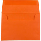JAM Paper 4Bar A1 Coloured Invitation Envelopes - 3.625 x 5.125 - Orange Recycled - 50 Pack-Colour: Orange Recycled Paper Envelopes