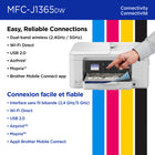 Brother INKvestment MFC-J1365DW Wireless Inkjet All-in-One Printer - Colour - Auto Duplex Printing - 1.8” Colour Display-Fast print speeds up to 16 ppm (black)/9 ppm (colour)