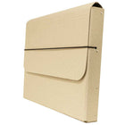 JAM Paper Thick Portfolio File Carrying Case with Elastic - 10 x 1 1/4 x 13 1/4 - Natural Kraft-A great business portfolio to use around the house, classroom, office or on the go