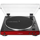 Audio-Technica Fully Automatic Wireless Belt-Drive Turntable - Red-High-fidelity audio with Bluetooth wireless technology