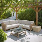 Zuo Antul Coffee Table - White/Natural-Dimensions: 23.6" L x 23.6" W x 16.9" H