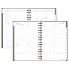 AT-A-GLANCE 2027 Signature Small Weekly/Monthly - 8-½" H x 6" W - Gray Cover - Bilingual-13 months of weekly/monthly planning