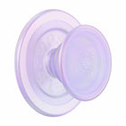 PopSockets PopGrip For MagSafe Round with Adapter Ring - Opalescent Clear-Built-in magnets securely attach to MagSafe-compatible case