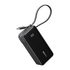 Anker Fusion 10000 mAh Power Bank with Built-in USB-C Cable - Black-30W Two-Way Fast Charge: Whether using it plugged in or as a portable battery, the high-speed 30W output offers the power you need to get through your day. Fuel your iPhone 15 Pro from 0 to 50% in just 25 minutes.
