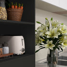 HOMCOM 63" H Buffet Cabinet with Hutch and Adjustable Shelf - Black-Painted surface for more excellent protection 