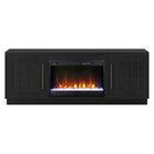 Hudson&Canal Tillman TV Stand with 26" Crystal Fireplace for TV's up to 75" - Black Grain-A transitional design accommodates TVs up to 75" for your entertaining space