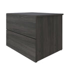 Nexera James Nightstand With 2-Drawers - Bark Grey-Modern flair and design
