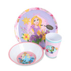 Danawares 3-Piece Melamine Dinnerware Set In Gift Box - Disney Princess-Set includes: 8" melamine plate, 5.5" melamine bowl and tumbler