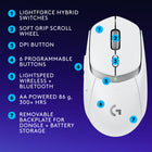 Logitech G309 LIGHTSPEED Wireless Lightweight Gaming Mouse - White-8
