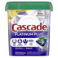Cascade Platinum Plus Dishwasher Detergent ActionPacs - Clean Lemon - 51 Pods/Pack-Our best dishwasher detergent for cabinet ready dishes