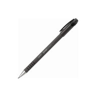 Staples Postscript Rubberized Barrel Stick Pen - 1.0mm - Black - 12 Pack-Ballpoint pens for clear, consistent writing