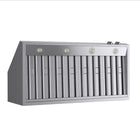 KUCHT KRH480-SS-C 48" 1200 CFM Wall Mounted Range Hood with Digital Controls - Stainless Steel-Equipped with two LED lights this seamless design pro-style range hood will give you better visibility while cooking and enhance the look of your pro-style Kucht range