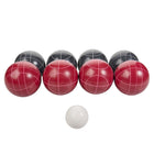 Triumph Resin Bocce Set - 100mm - Red/Blue-BOCCE BALLS INCLUDED: Set includes eight 100mm resin solid bocce balls (four red, four black)