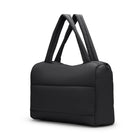 Bugatti Quilted Duffle Bag - Black-Zippered main compartment