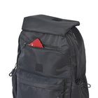 Club Rochelier Large Multi Pocket Backpack - Black-Large front zipper pocket