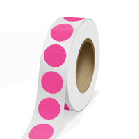 JAM Paper Standard Label Rolls - Burst - 2.25" Seal - Neon Pink - 125 Labels/Roll-Colour: Neon Pink | Make your mail stand out with colourful shipping address labels.