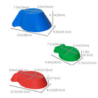 Outsunny Kids Stackable Fish-Shaped BalanceStepping Stones 11-Piece Set-Anti-slip bottom to prevent injuries 
