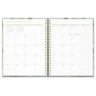 Orange Circle Studio 2027 Extra-Large Spiral Planner - 11" x 8-1/2" - Sage Floral - Bilingual-Features previous and next month reference