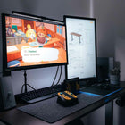 MotionGrey 55" Ergo2 Electric Height Adjustable Standing Desk with Motor for Home and Office - 55"x24" - Black-MDF surface desk top with industrial grade steel standing desk leg frame