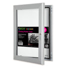 SECO Lockable Indoor/Outdoor Poster Frame Case - Silver - 40" x 60"-A lockable indoor or outdoor waterproof case to display posters, pictures, and notices - can be used indoors and outdoors