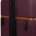Bugatti Cannes Collection 30.50" Hardside Checked Spinner Luggage - Fig-Zipper-release expansion system for 20% more packing space