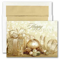 JAM Paper Blank Christmas Cards & Matching Envelopes Set - Holiday Package - 25 Pack-Holiday Card Set with Holiday Package Greeting Design