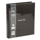 Kiera Grace 400-Pocket Album – 4" x 6" - Black-Classic black cover with a clean and timeless design