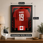 Frameworth Official FIFA World Cup 2026 Canada Alphonso Davies Framed Replica Jersey - 25.75" x 33.75"-7