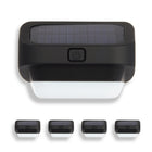 Bell+Howell Outdoor Solar LED Colour Fence Lights Step - 4 Pack-Solar powered: charges in about 4 to 5 hours and runs about 10 to 12 hours turns on at dusk and off at dawn automatically so no daily switching